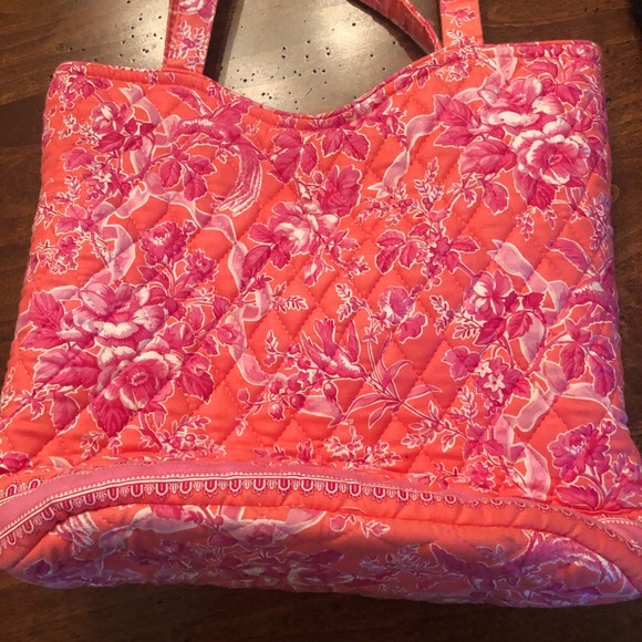 Vera Bradley Bag. Beautiful pink coral color. - Picture 5 of 5